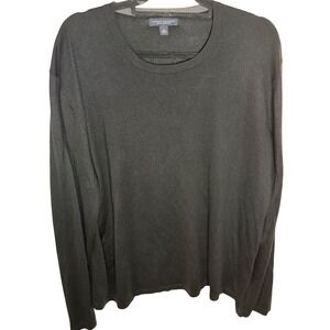 Banana Republic Silk Cashmere‎ Blend Sweater Men's XL Black Crewneck Classic